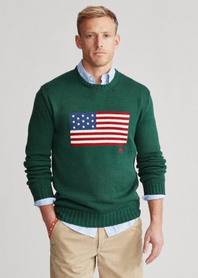 Men's Polo Ralph Lauren The Iconic Flag Sweater | 429605MIV